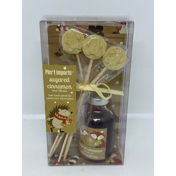 Pier 1 Imports Sugared Cinnamon Reed Diffuser Gift Set – NIB Holiday Gingerbread - Picture 4 of 6